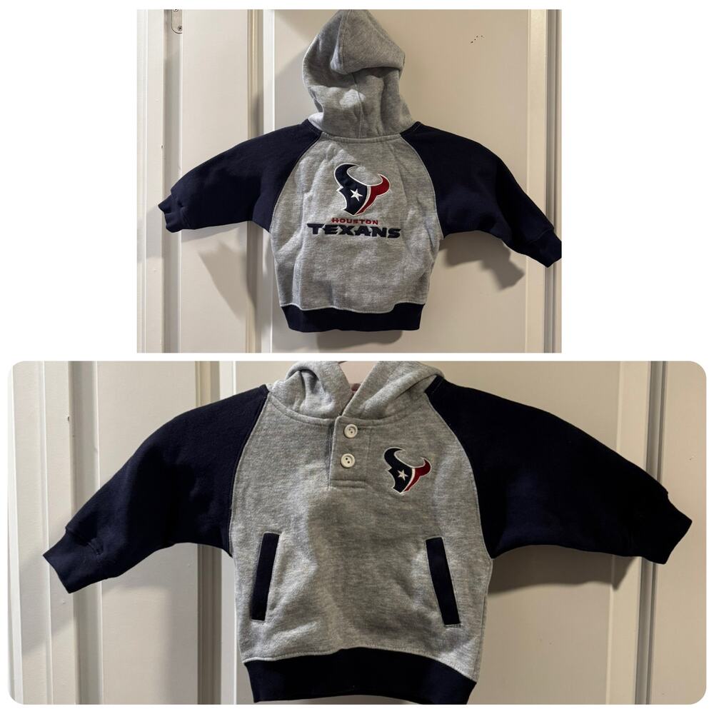 NFL Team Apparel Houston Texans Hoodie sweatshirt football size12 months